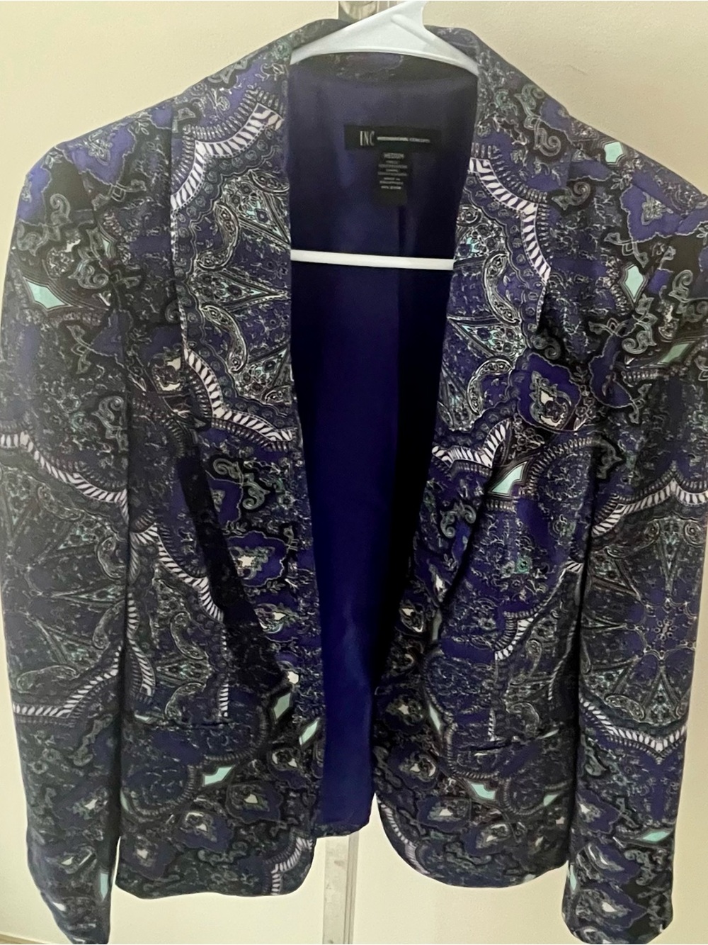 INC International Concepts Paisley Print Jacket – Size Medium